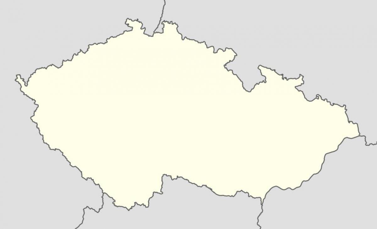 Lege kaart van Tsjechië (Tsjecho-Slowakije)